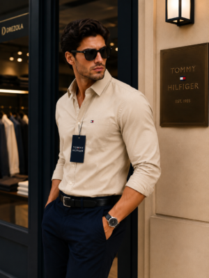 Tommy Best light beige Shirt for Men | Best casual Shirt for men