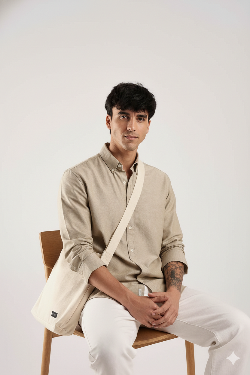 Ralph LaurenRalph Lauren Best Oxford Men’s Premium Beige | Cotton Casual Shirt - Image 4