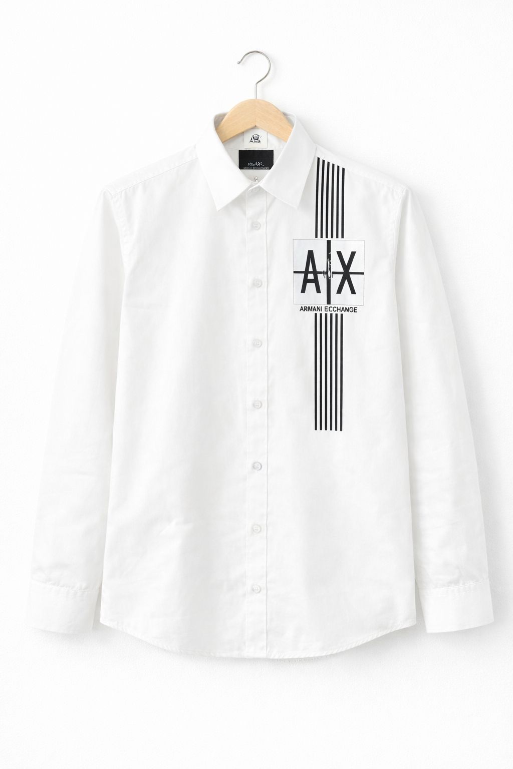 Premium Branded Drezola Men’s White Signature Logo Shirt | Slim Fit Premium Cotton | Formal & Smart Casual Wear - Image 3